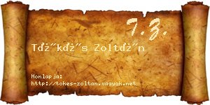 Tőkés Zoltán névjegykártya